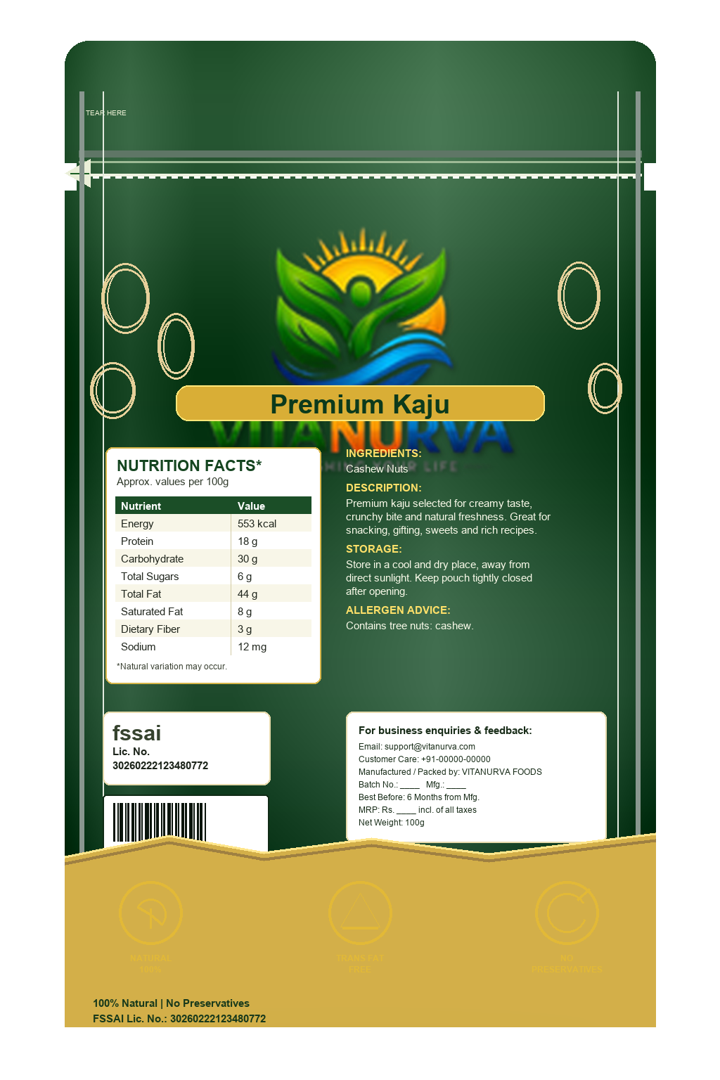 vitanurva-premium-kaju (100g)